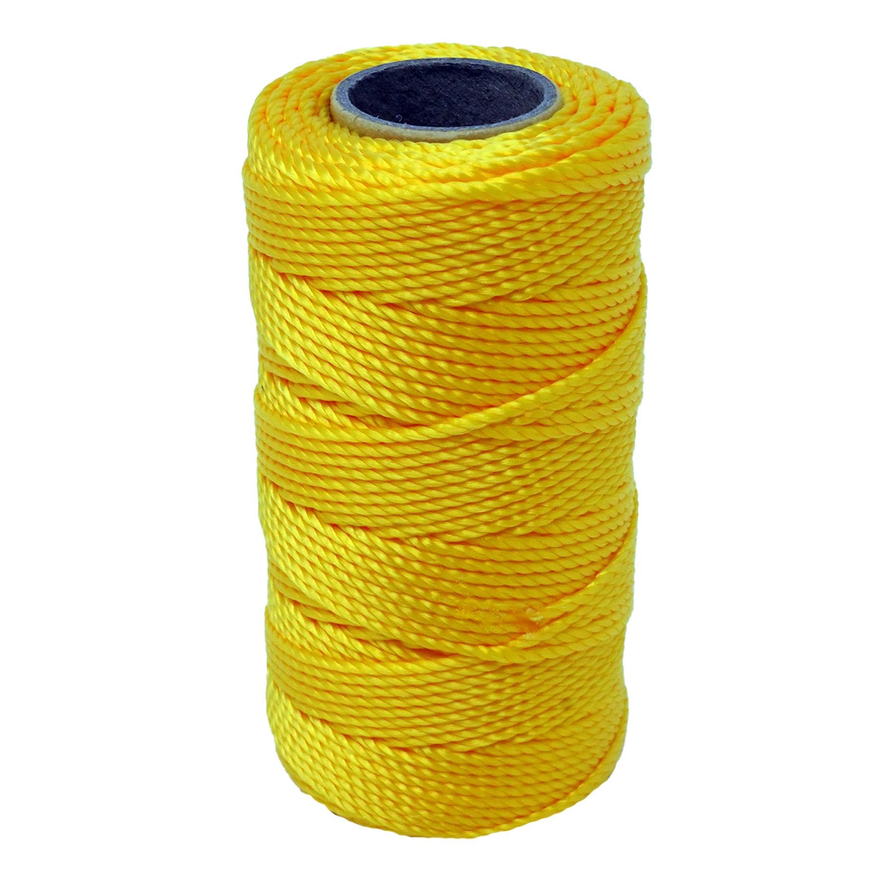 Dapetz ® Yellow 70M Builders Building Nylon Brick Line Measuring Masonry Rope String Line | Abrasion and Alkali Resistant | Suitable for Building and Groundwork, Gardening etc.