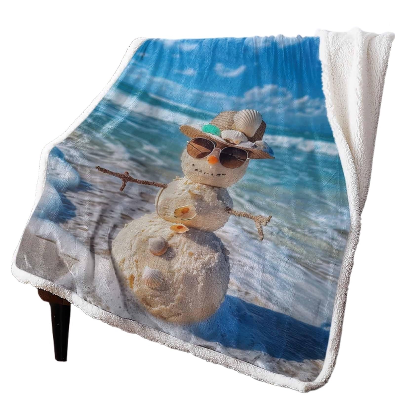 Couverture chaude en cachemire de Noël plaid de luxe pour canapé et bureau d'hiver