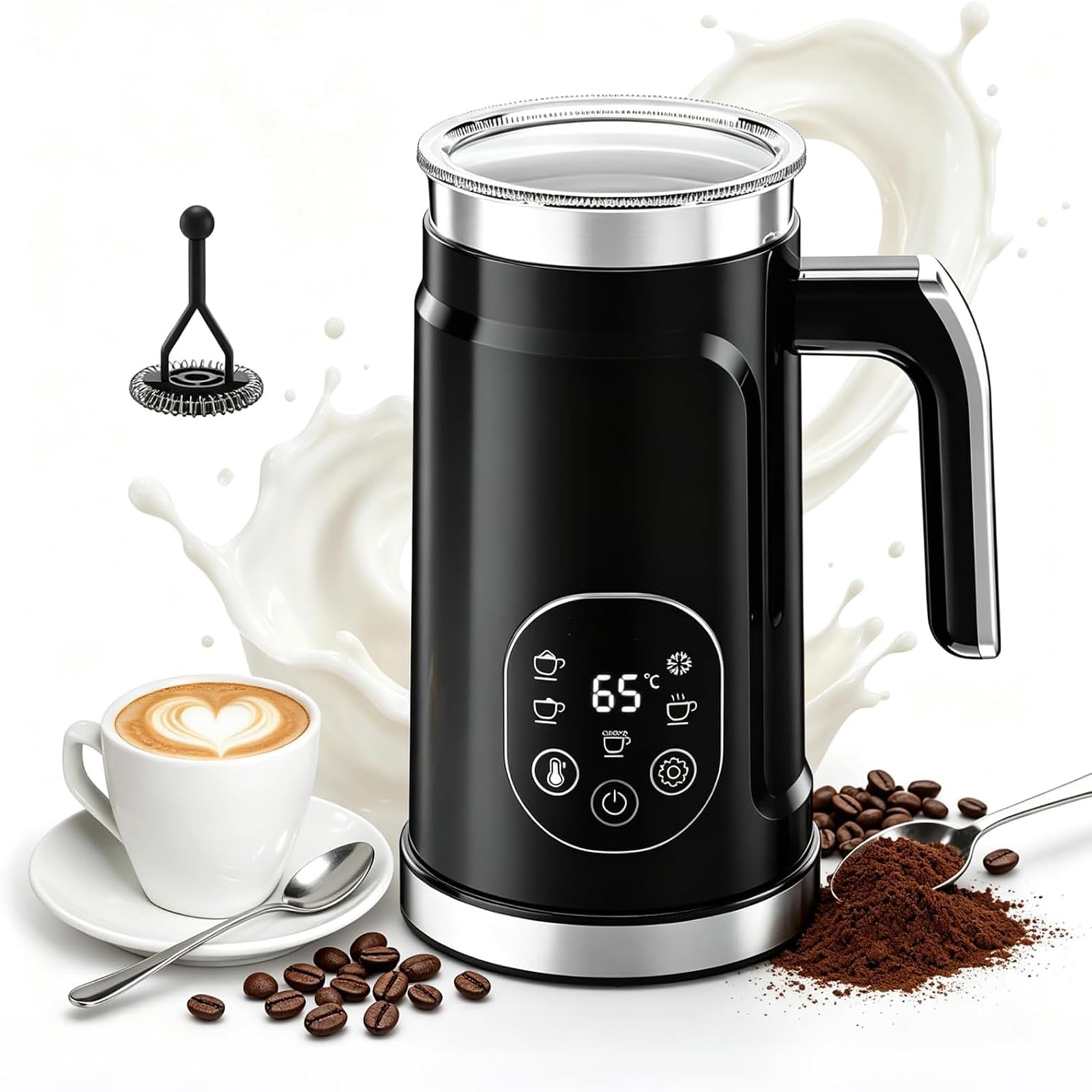 Mousseur et chauffe-lait de 300 ml pour latte cappuccino
