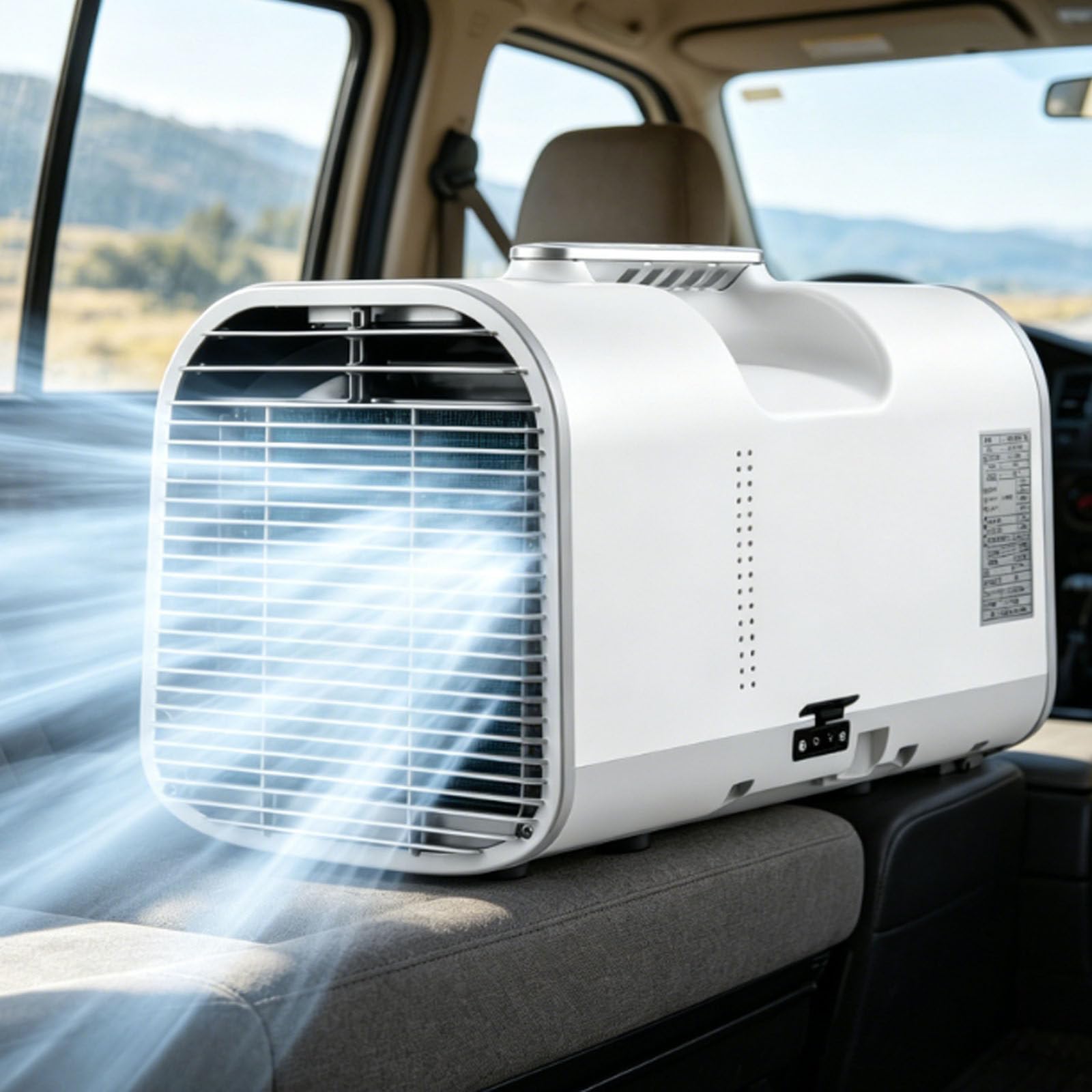 Mobilny przenośny klimatyzator, klimatyzator 4 w 1, chłodnica powietrza 16 ℃ do 32 ℃, 4 w 1, samoparowanie, do kamperów, samochodów, podróży, akademika 1500 W