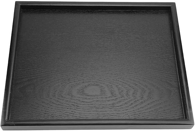 Tray, Wooden Trays, Black Serving Tray, Tea/drink Platter, Rectangular Wooden Coffee Table Tray, Small Dinner Serving Tray Used in Bedroom, Living Room, Kitchen, Hospital(30 * 24)