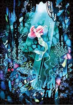 【ディズニーアート展限定】リトルマーメイド 　ステンドパズル　500ピース ステンドアート ジグソーパズル ぎゅっと500ピース「きっと素敵