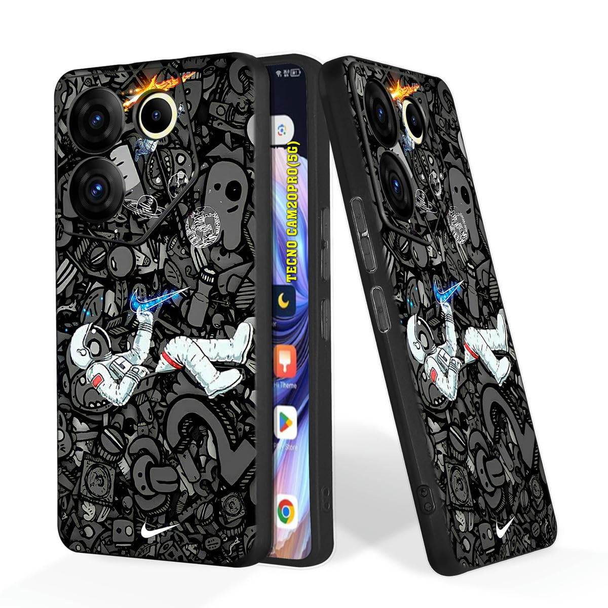 PrintWhiz Soft Silicone Mobile Back Cover Compatible with Tecno Camon 20 Pro 5G, Tecno Camon 20 5G (Multicolor)(@21-TEC-CAM20PRO(5G)-241) (B0D4DYD1QR) Amazon Price History, Amazon Price Tracker