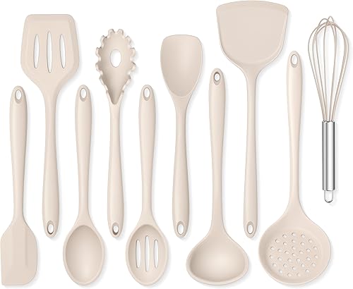 Miniatura 18 de Onader Juego de utensilios de cocina de 10 piezas, utensilios de cocina de silicona no tóxicos, resistentes al calor y aptos para utensilios de 2