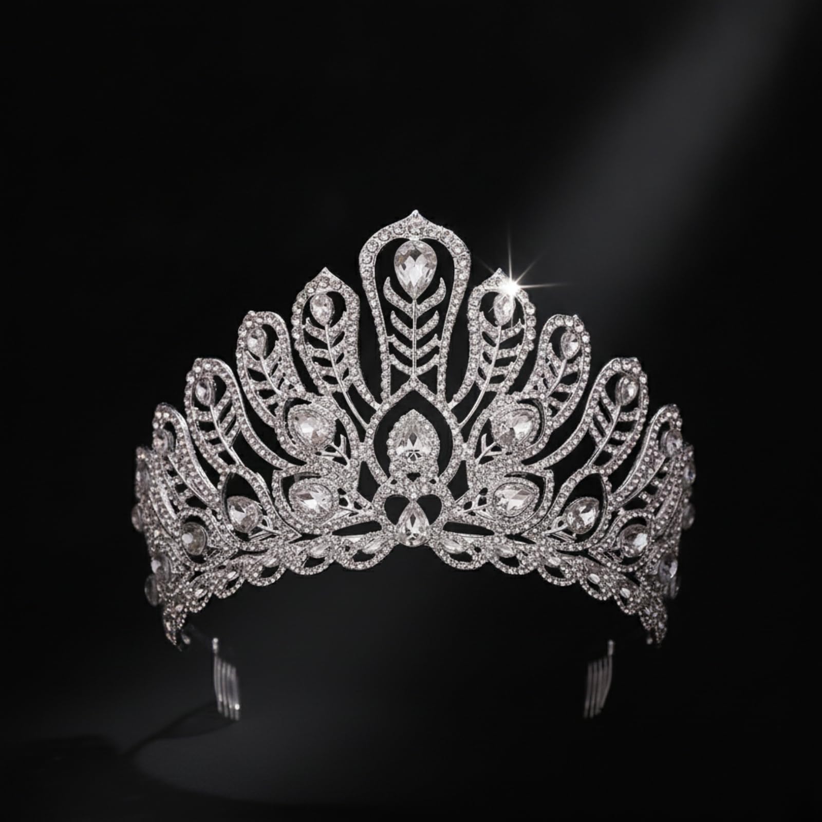 con Peine Formal corativo Accesorio para el Cabello Aleación para Novias, Quinceañeras, Bodas, Style to 5