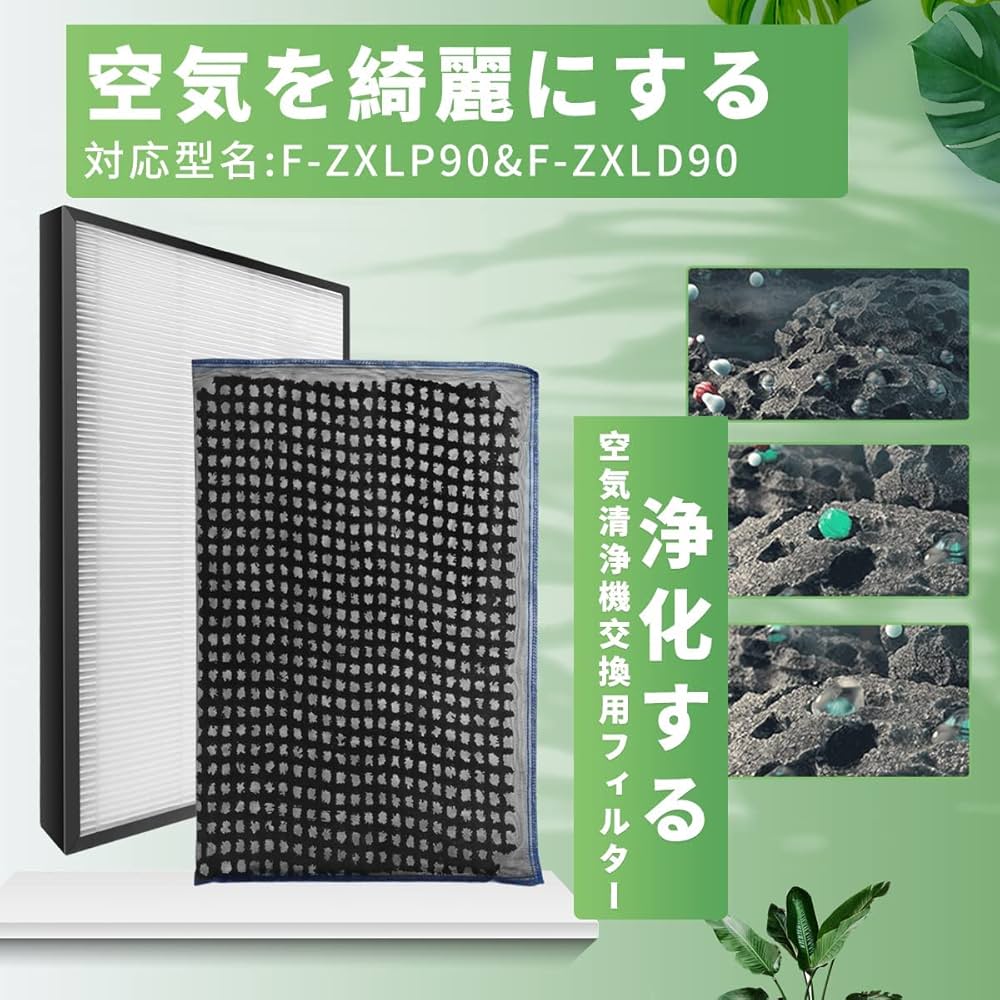 Lp 7枚セット Amazon.co.jp: J&Q F-ZXLP90 パナソニック空気清浄機 交換用集