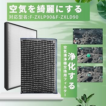 【純正】Panasonic F-ZXLD90 脱臭フィルター 2個セット 楽天市場】【純正品・新品】パナソニック空気清浄機用の交換用