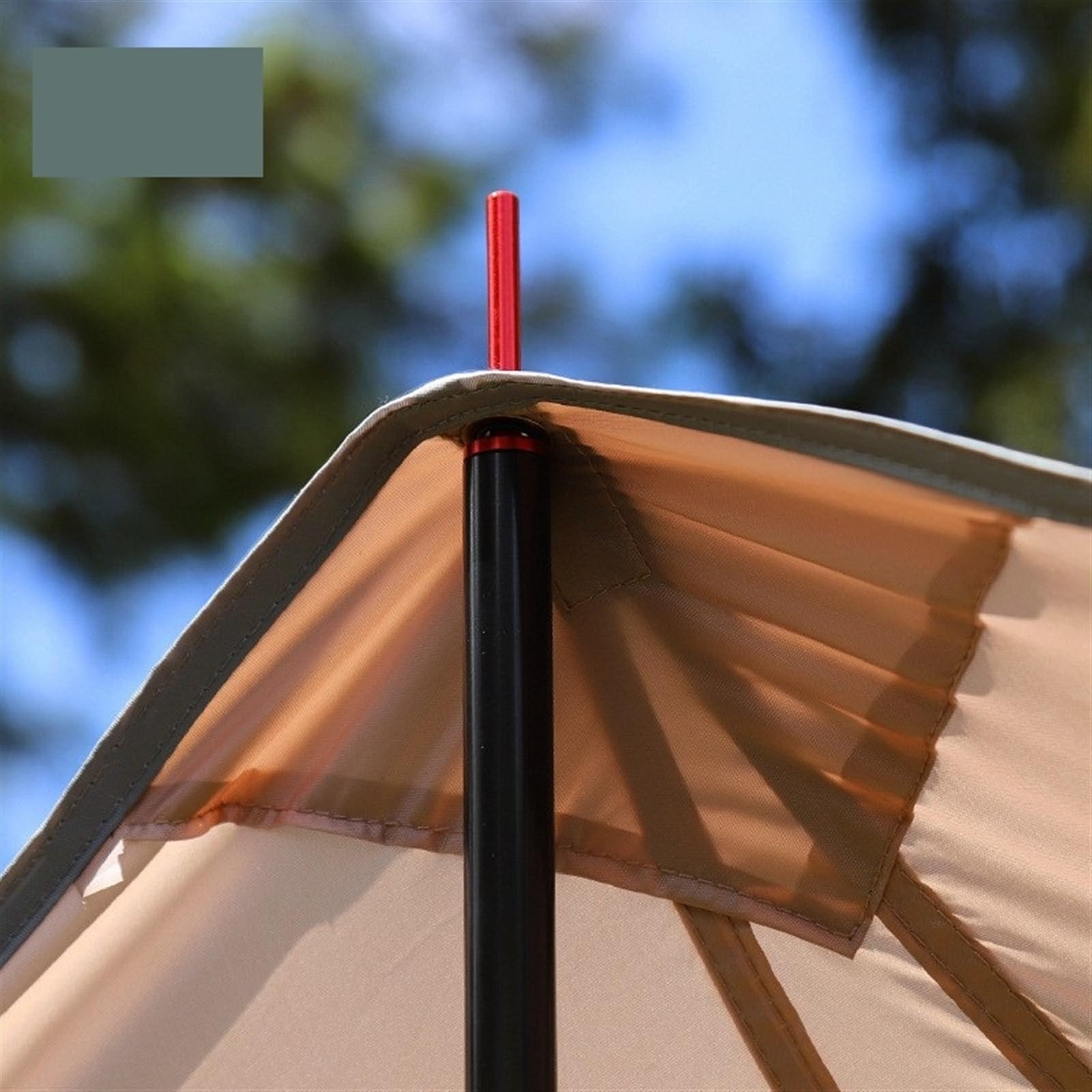 2 STÜCKE 200 cm Ultraleichte Aluminiumlegierung Outdoor Zeltstange Baldachin Stange Shelter Tarp Markisenunterstützung Campingausrüstung Werkzeugzubehör
