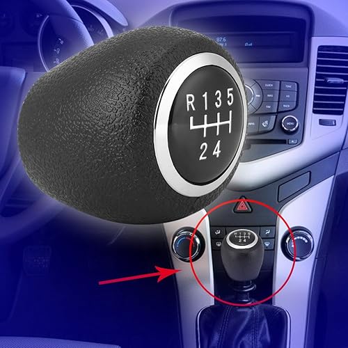 Miniatura 3 de Acouto Pomo de palanca de cambios para Cruze 2008 2009 2010 2011 2012 Perilla de palanca de cambios manual de coche Perilla de cambio de coche Pomo