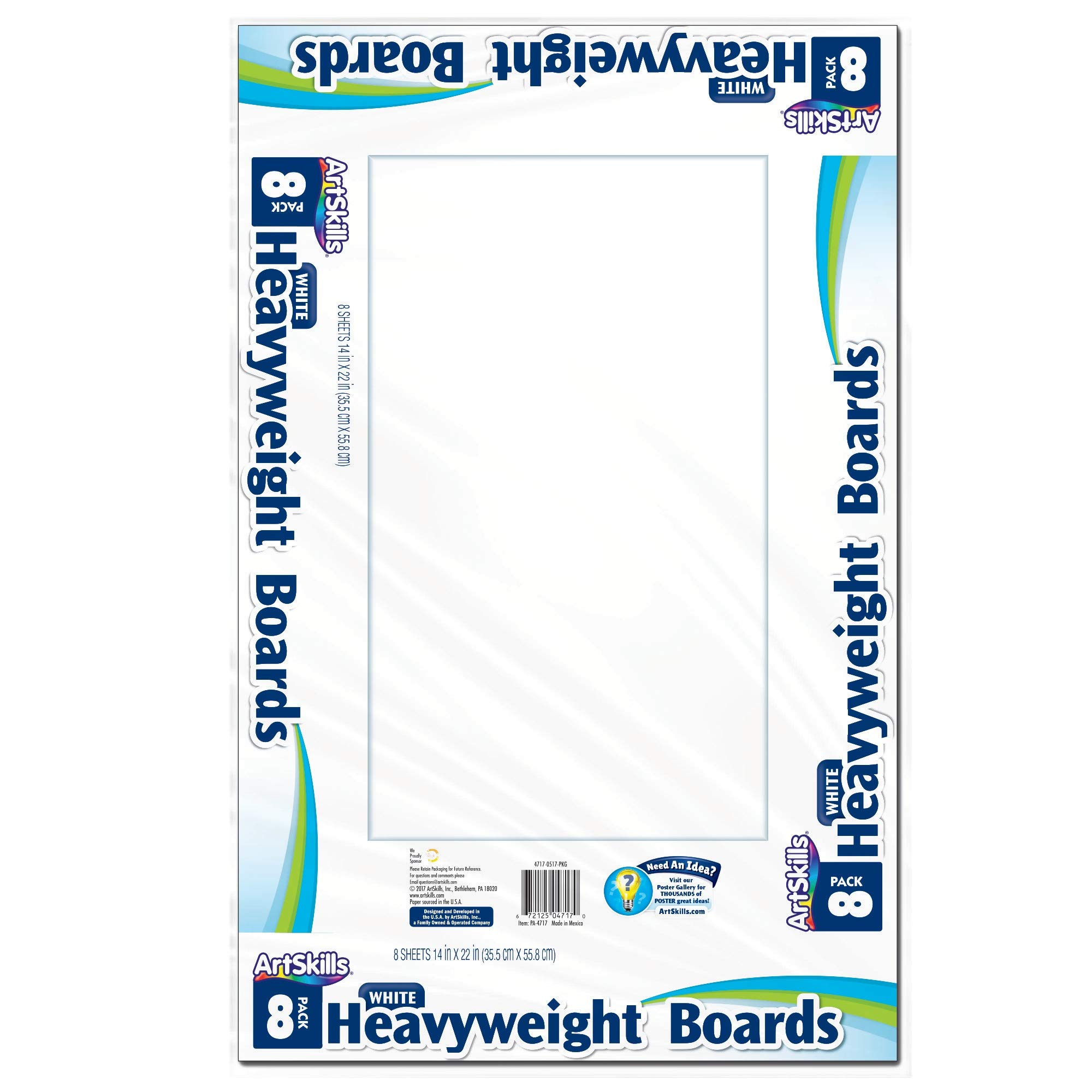 Artskills14" x 22" Premium Poster Board - Heavyweight White Poster Board 80 Count