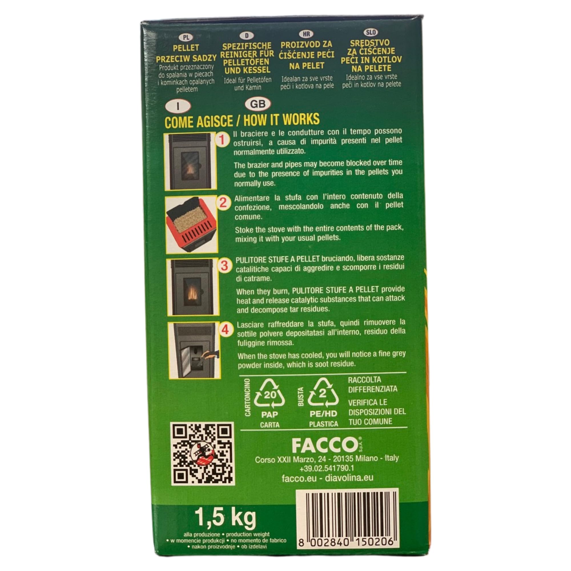 DIAVOLINA PULITORE STUFE A PELLET