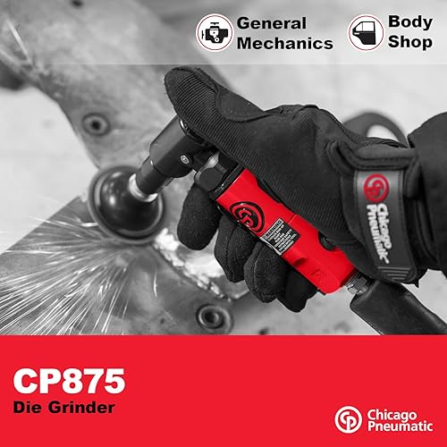 Vista 4 de Chicago Pneumatic CP875 – Amoladora neumática angular, 90 grados, 1/4 pulgada