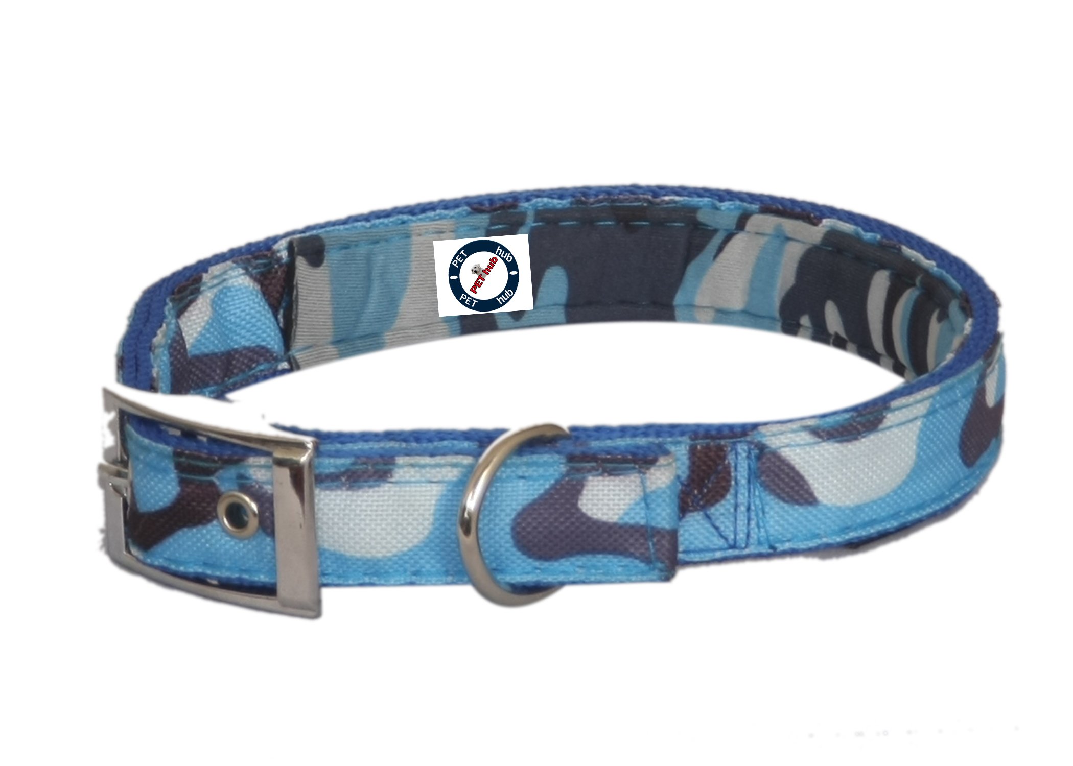 PETHUB and Stylish Dog Fabric Collar-.50 INCH -Extra Small-Blue (B01KLLBIK8) Amazon Price History, Amazon Price Tracker