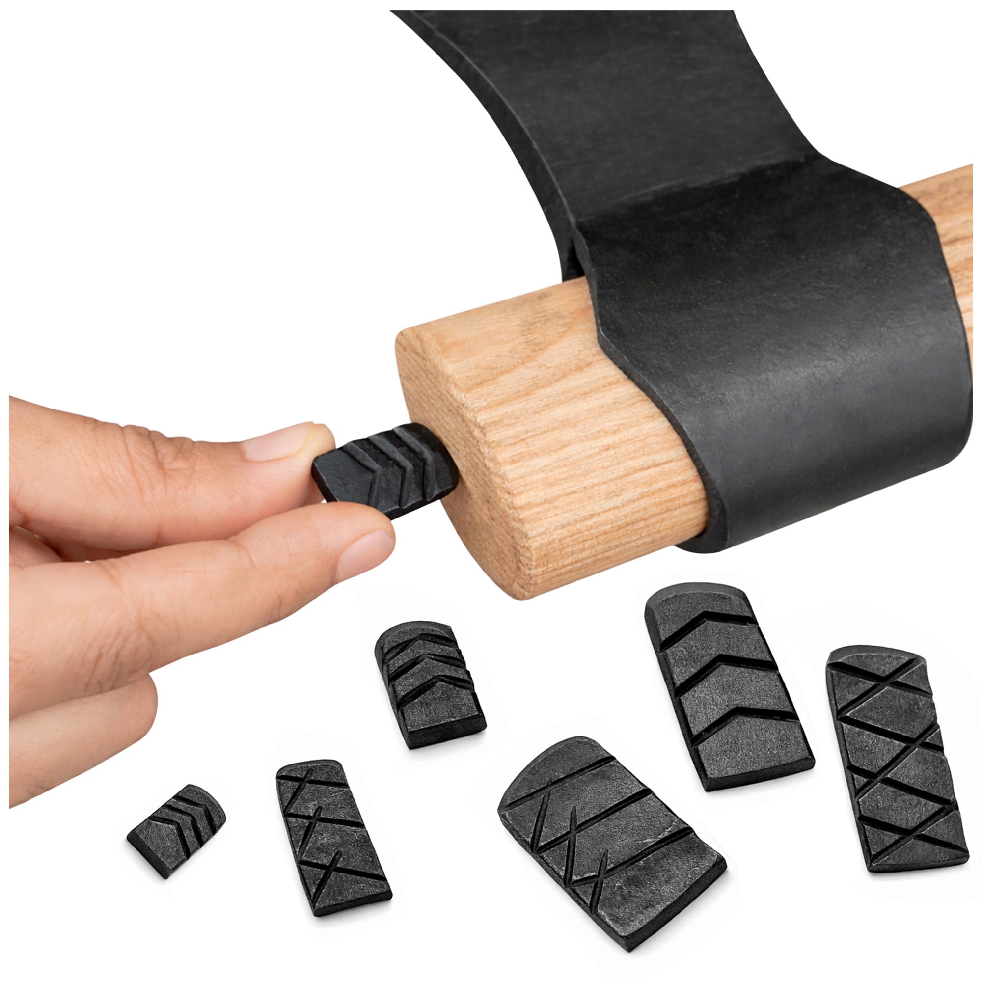 Lord of Battles Medieval Steel Handle Wedge for Axe, Hatchets, Mauls, Sledges, Hammer (Pack of 6)