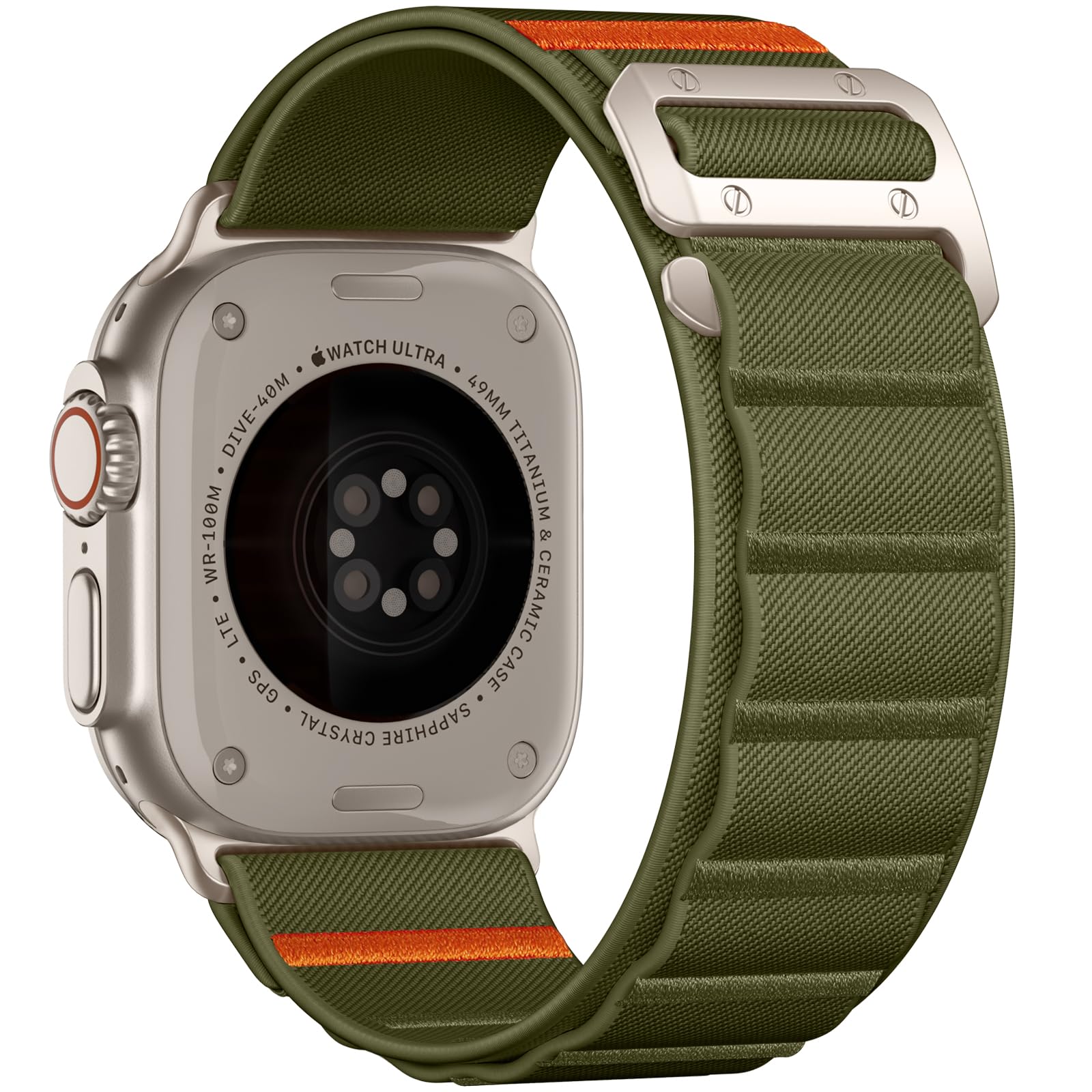 Bandletic Compatible with Apple Watch Bands 44mm Men Women, Wide Soft Stretchy Loop Sport Bands with G-Hook for iWatch 49mm(Ultra 3/2/1),46mm(11/10),