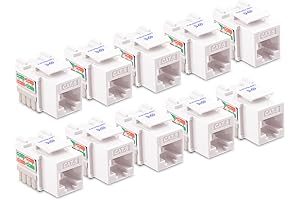 Cable Matters 10-Pack 10Gbps Cat6 Keystone Jacks