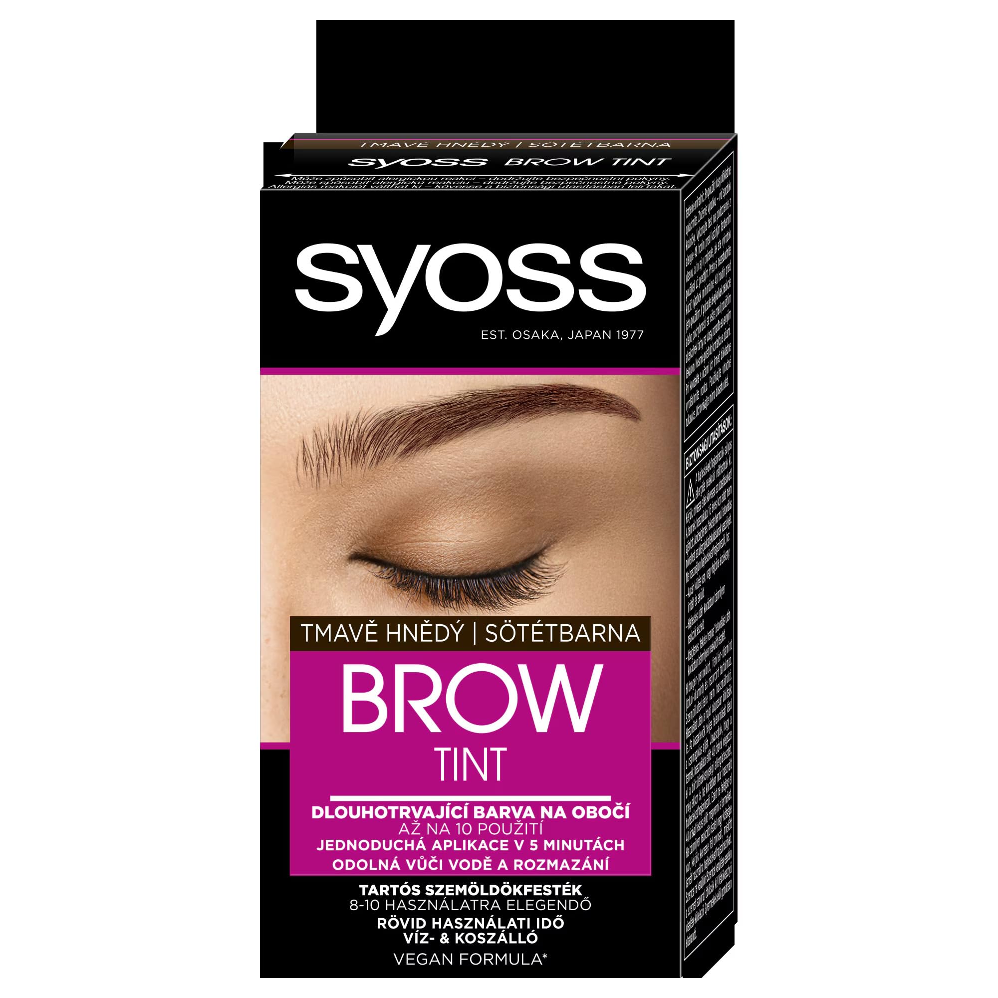 Syoss Brow Tint, Dark Brown, Pack of 1, 10 ml, dunkelbraun, 10 ml (Pack of 1)