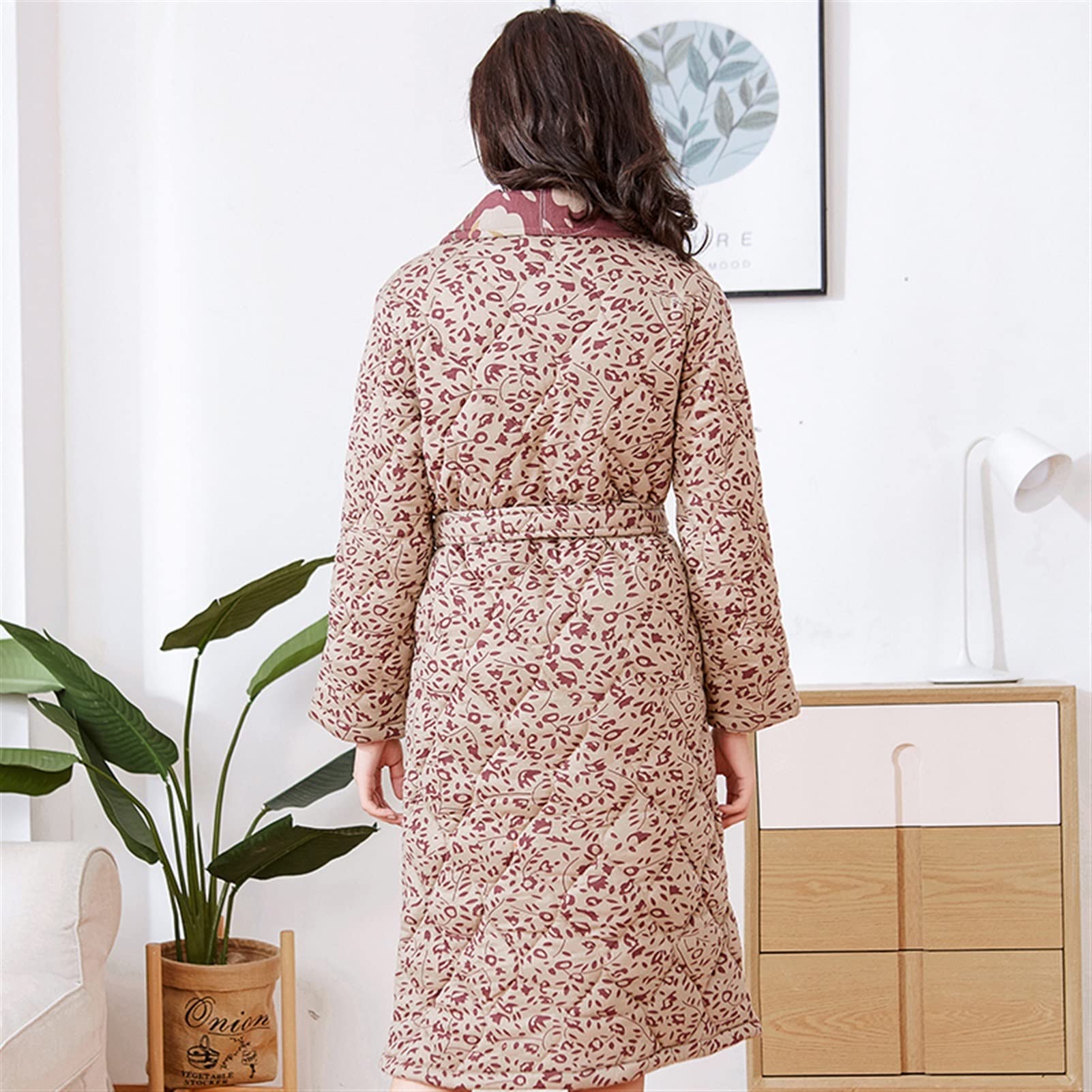 white christmas dresses Organic Short Lounge Robe main image 1