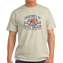 CafePress Dutch Harbor Crabbing Light T Shirt Men's 100% Cotton, Classic Graphic T Shirt