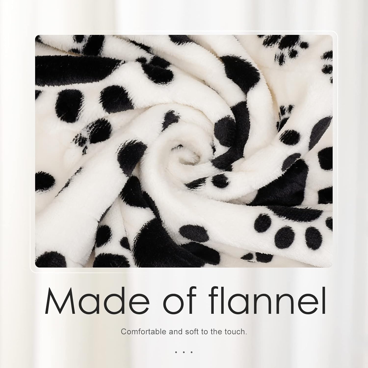 review Homde Heated Electric Throw 50 Inch x 60 Inch Flannel Washable Blanket with 10-Heat Setting Auto-Off Controller for Bed or Couch, Black White Cat Paw