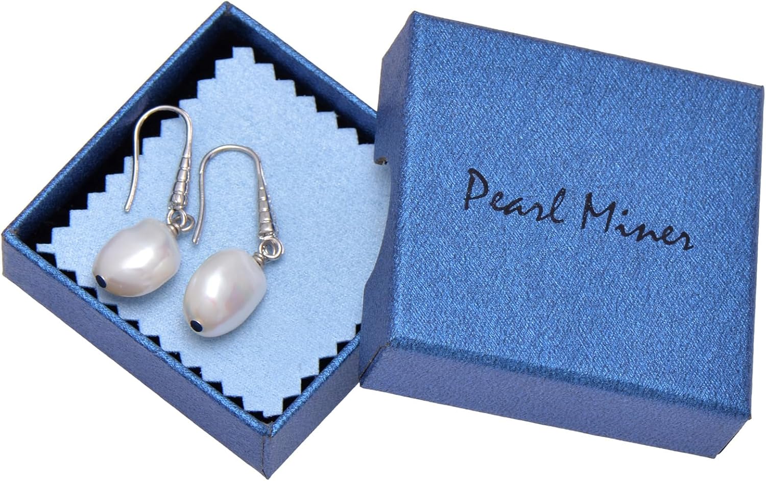 10MM Baroque Pearl Earrings for Women, Cultured Freshwater pearls Dangle Earrings, Pink/White - Image 7