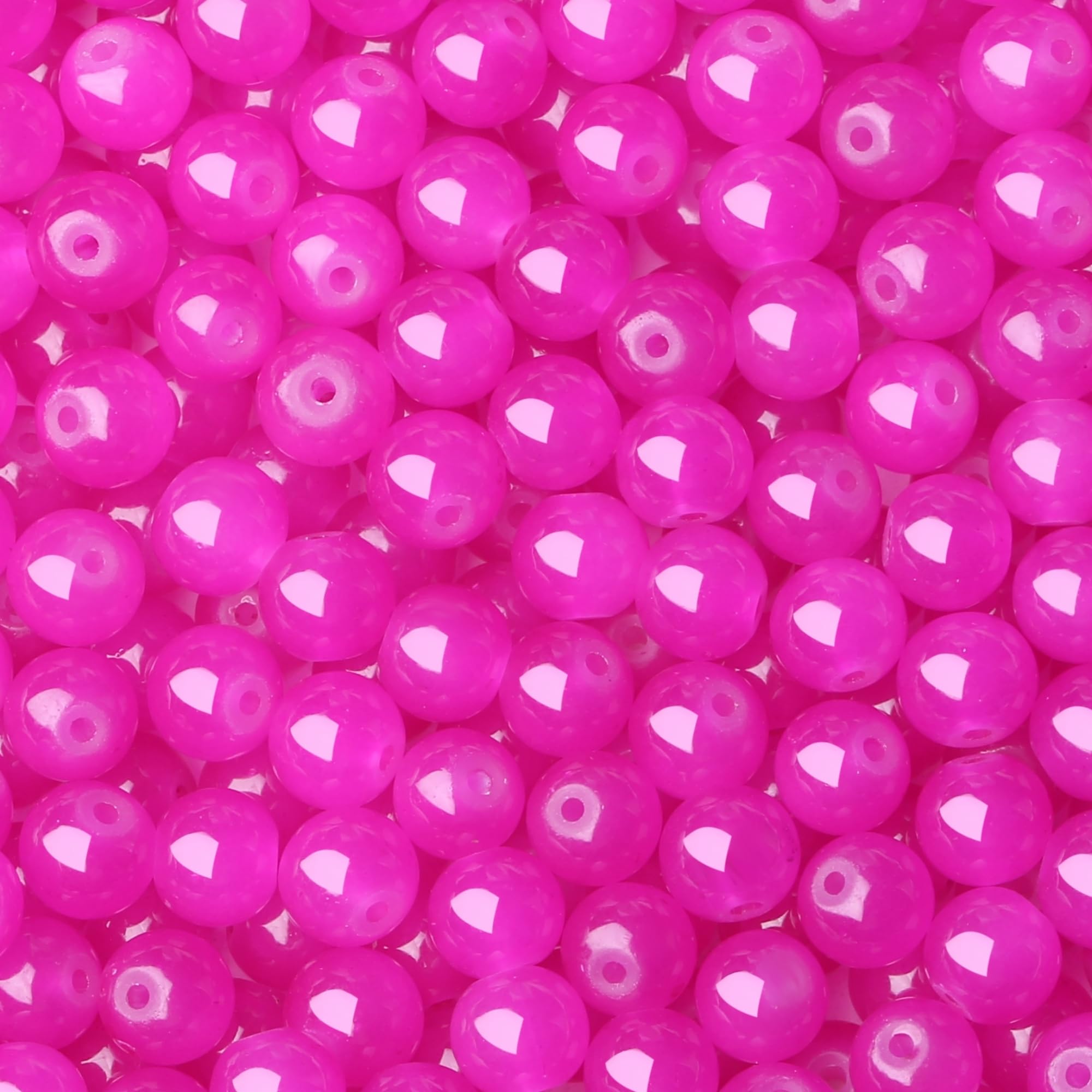 500 Glass Beads for Bracelets - Crafting Supplies -17