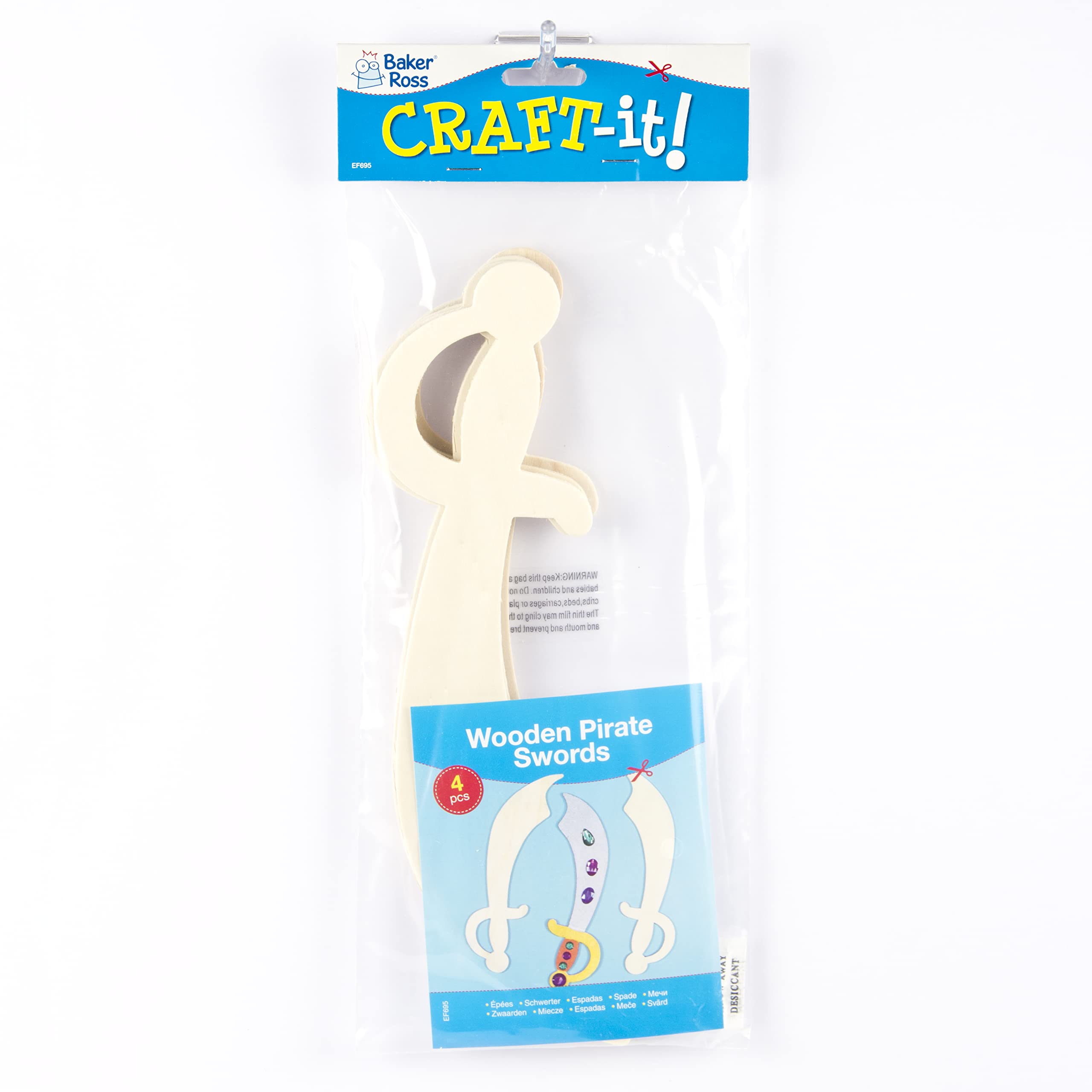 Baker Ross – Lot De 5 Masques De Pirate En Mousse – Kits Costumes Enfants – Activité Créative Dès 3 Ans