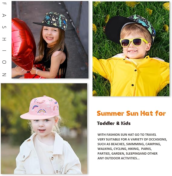 Kids Baseball Hat Toddler Boy Girl Sun Protection Hat Cotton Hats,Sun Hat for Baby Girls Boys Children