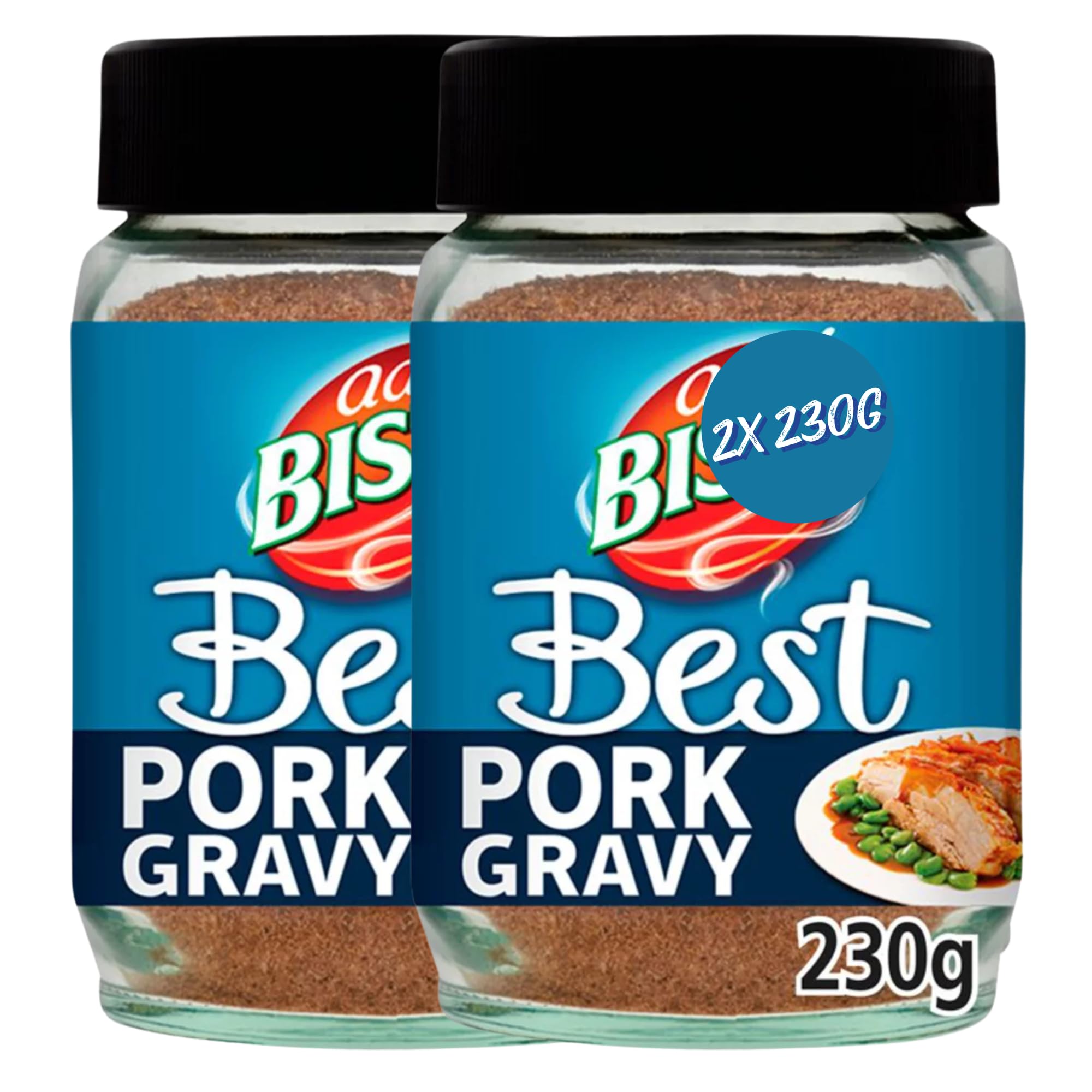 Bisto Best Roast Pork Gravy Granules 230g (2 Pack Bundle)