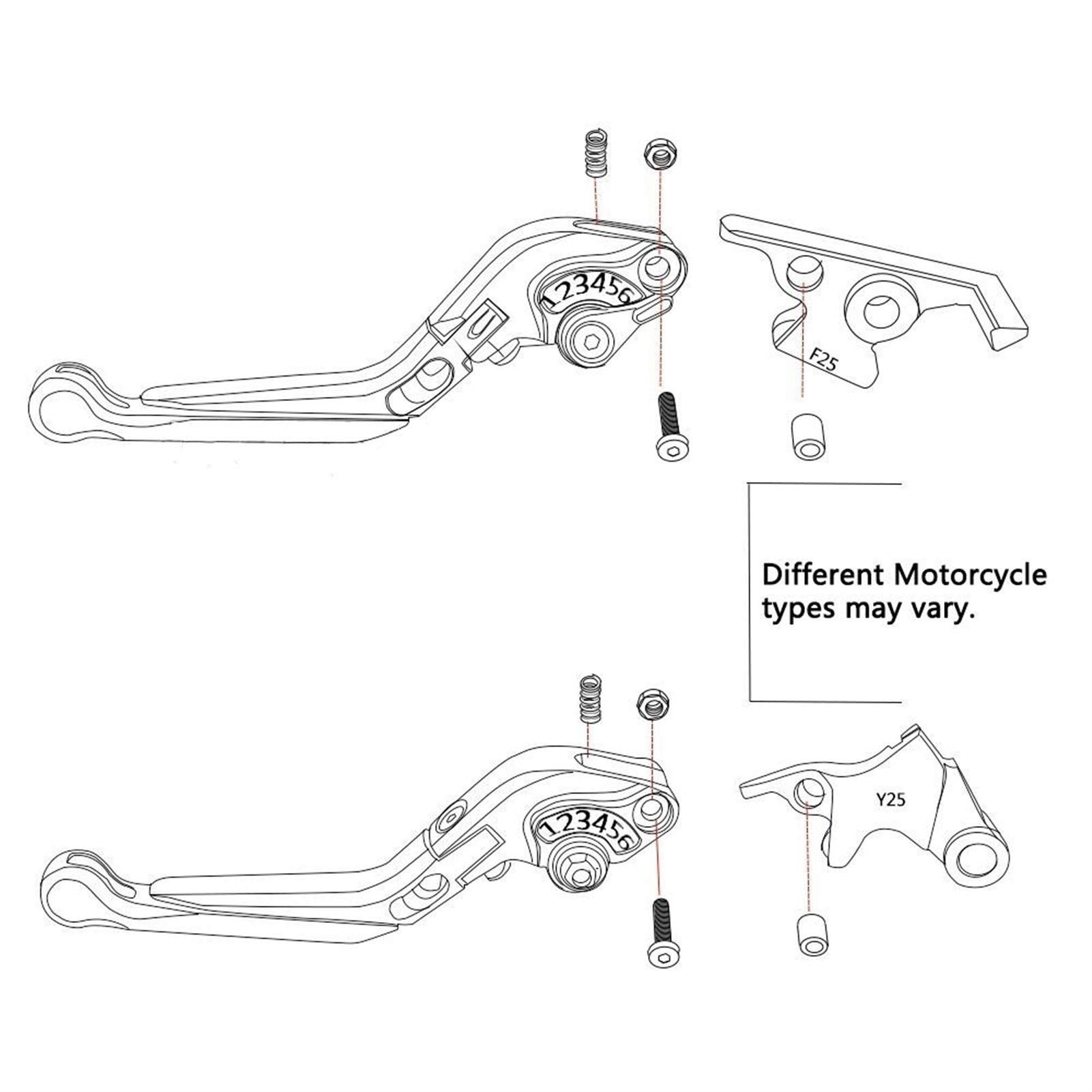 Folding Extendable Adjustable CNC Aluminum Brakes Clutch