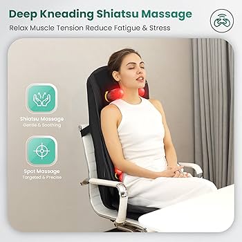 Amazon.com: Snailax Shiatsu Neck and Shoulder Massager Shiatsu