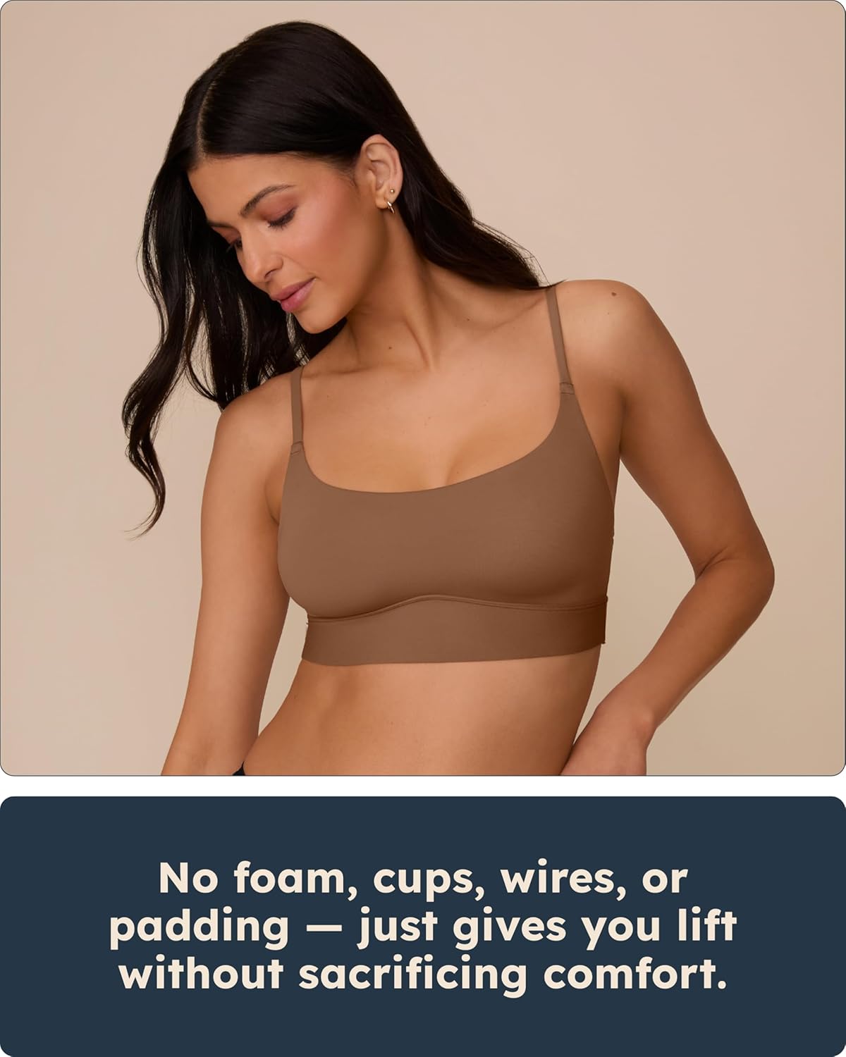 Harper Wilde Bliss Scoop Bralette - Ultra-Soft & Lightweight, Wire-Free Scoop Neck Bralette for Women - Image 5