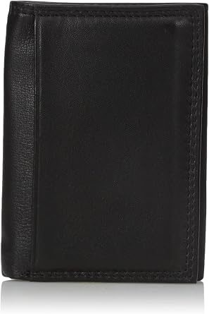 Buxton Mens Emblem - Leather Id Threefold Wallet