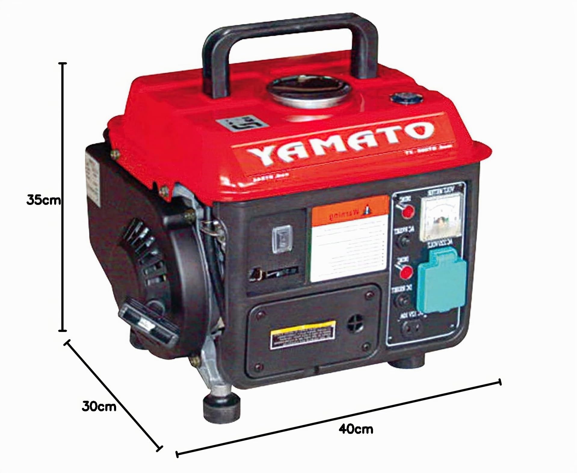 Yamato - Motogeneratore Scoppio 2 Tempi Cc 63 800Watt, Nero