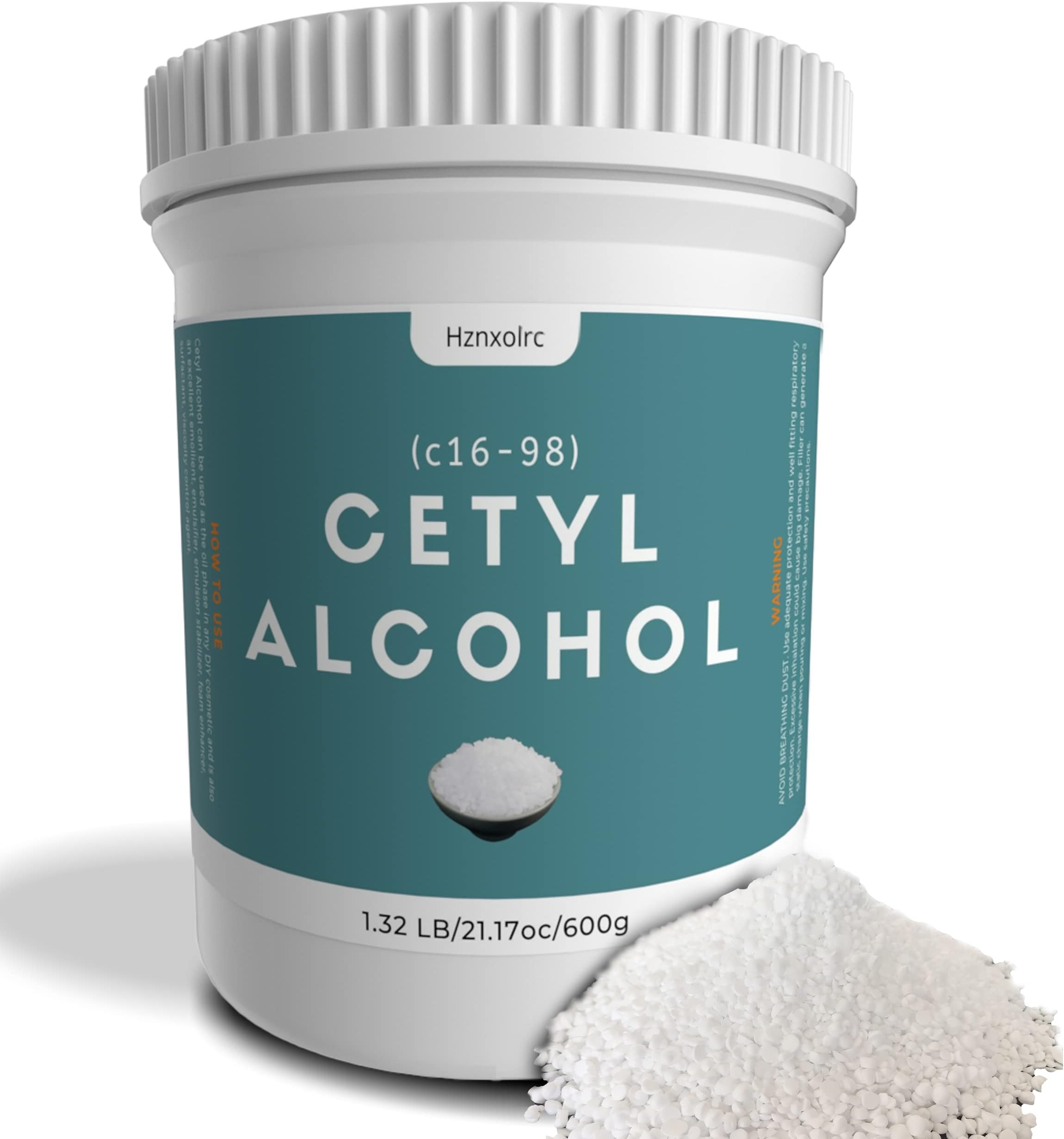 21.17 Ounce Cetyl Alcohol for Making Lotions, Premium Cetyl Alcohol Granules, Smooth and Emollient, Fresh and Pleasant, Suitable for Making Conditioners, Scrubs, Creams and More