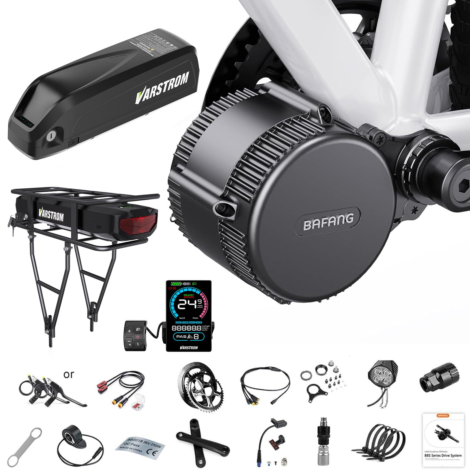 BAFANG 36V 48V 250W BBS01B Kit Conversion a Bicicleta Electrica