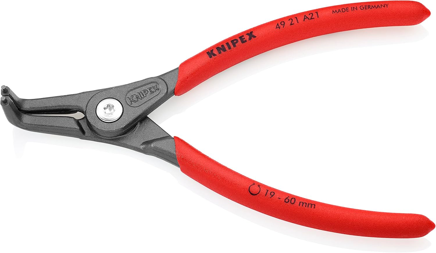 Knipex 49 21 A21 SB Precision Circlip Pliers for external circlips 19-60mm 90° angled in blister packaging