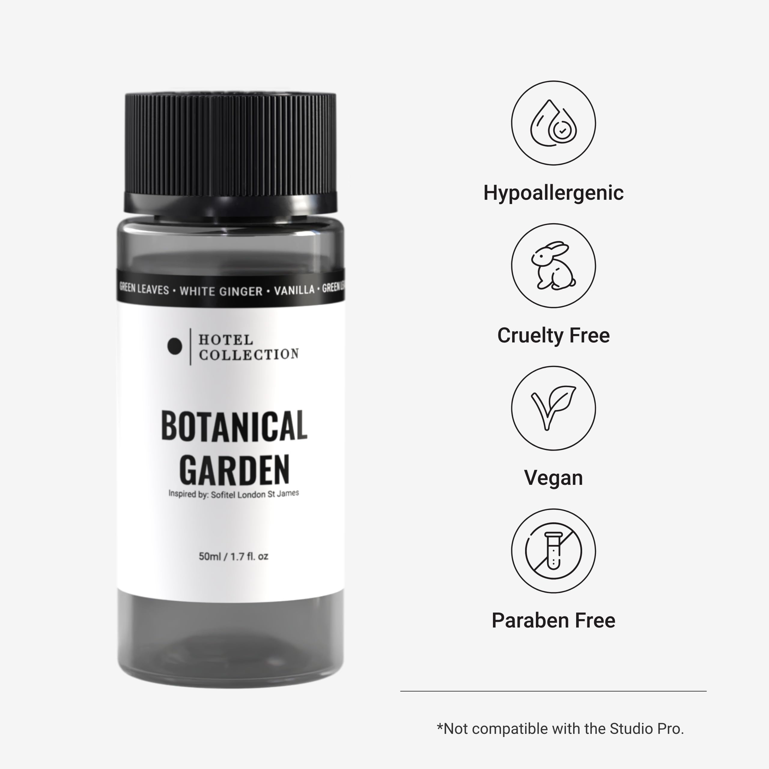 Hotel Collection Diffuser Oil-Botanical Garden-Aromatherapy Essential Fragrance-Luxury Hotel Inspired-White Tea, Fir Needles& Green Leaves-50ML 1.7 Fl oz