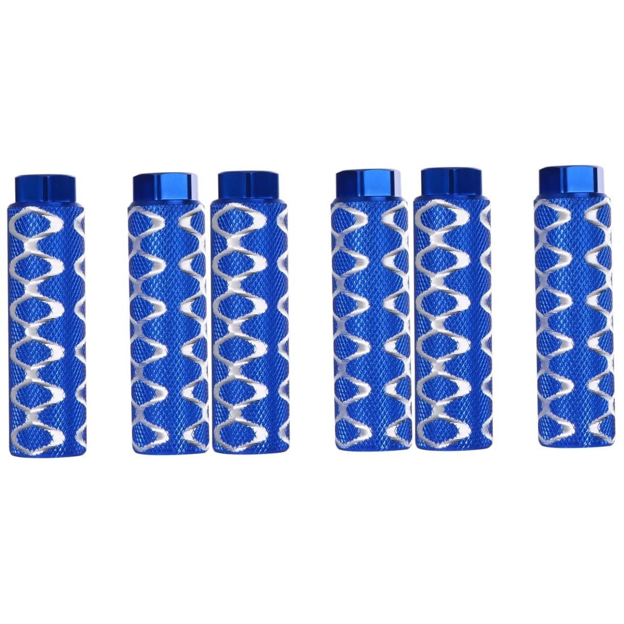 INOOMP 3paia Poggiapiedi Lega Di Alluminio Per Bici Accessorio Stabile Per Mountain Bike Con Foro Blu Resistente All Usura e Necessario Per Riparazioni Bici
