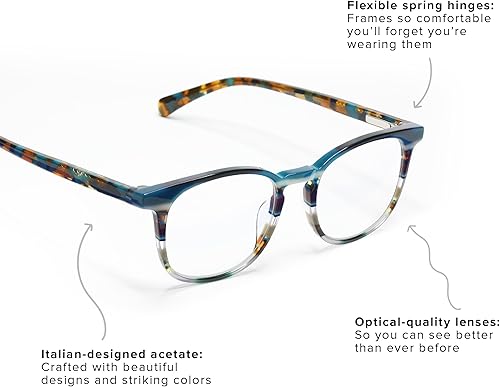 Miniatura 3 de eyebobs - Sala de juntas  Gafas de lectura prémium para hombres y mujeres  Marco cuadrado para caras promedio  Disponible en 0.0x - 4.0x