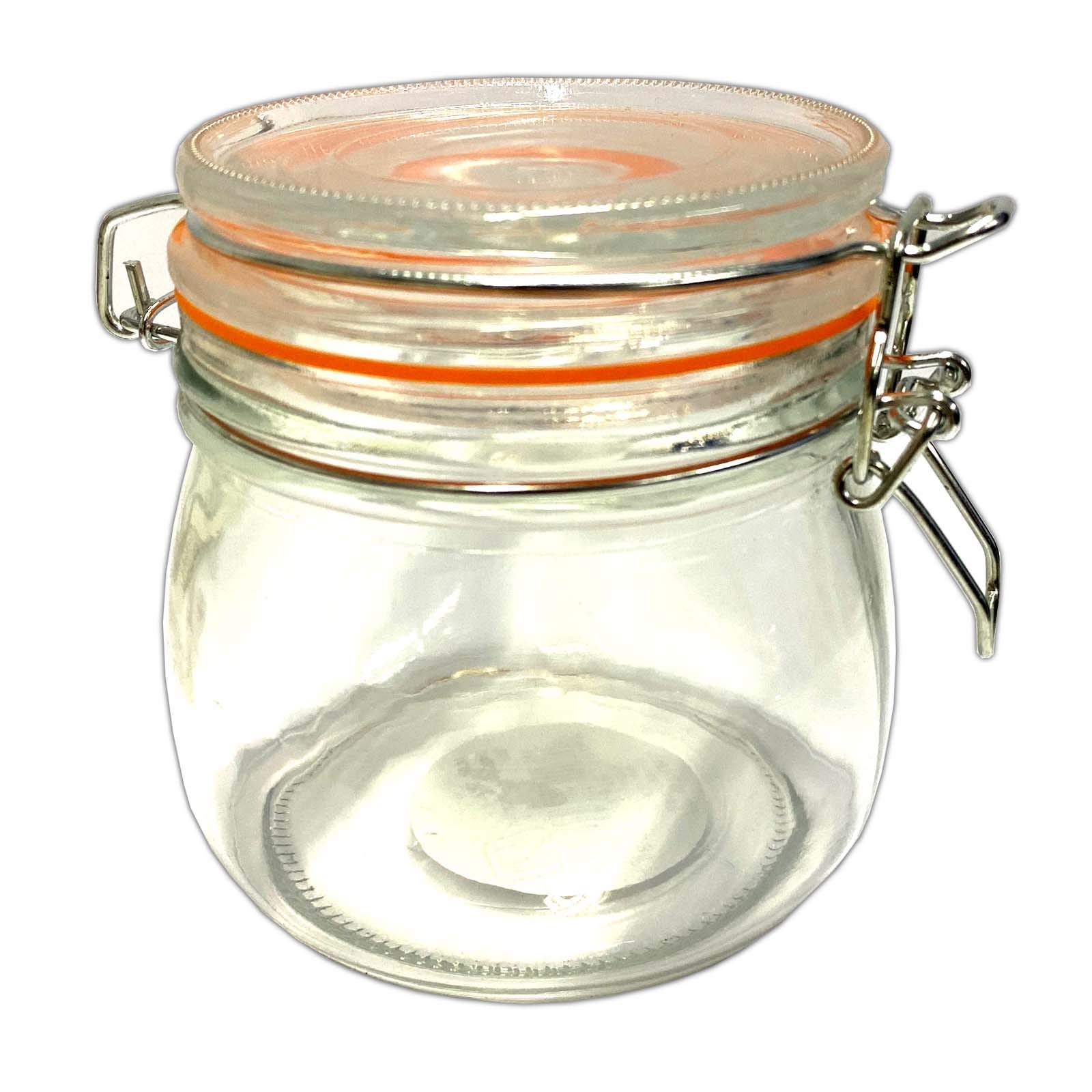 HAC24 24er Set Drahtbügelglas 500ml Einmachglas Einweckglas mit Bügelverschluss Vorratsglas Einmachgläser