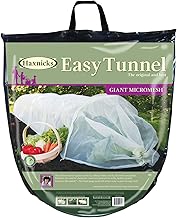 Haxnicks Giant Easy Tunnel Micromesh Garden Tunnel | Rready To Use Fold Out Design Ultra Fine Netting Garden Tunnel | Garden Pests Aphids Black Fly | L300 x W60 x H45 cm Gtun050101