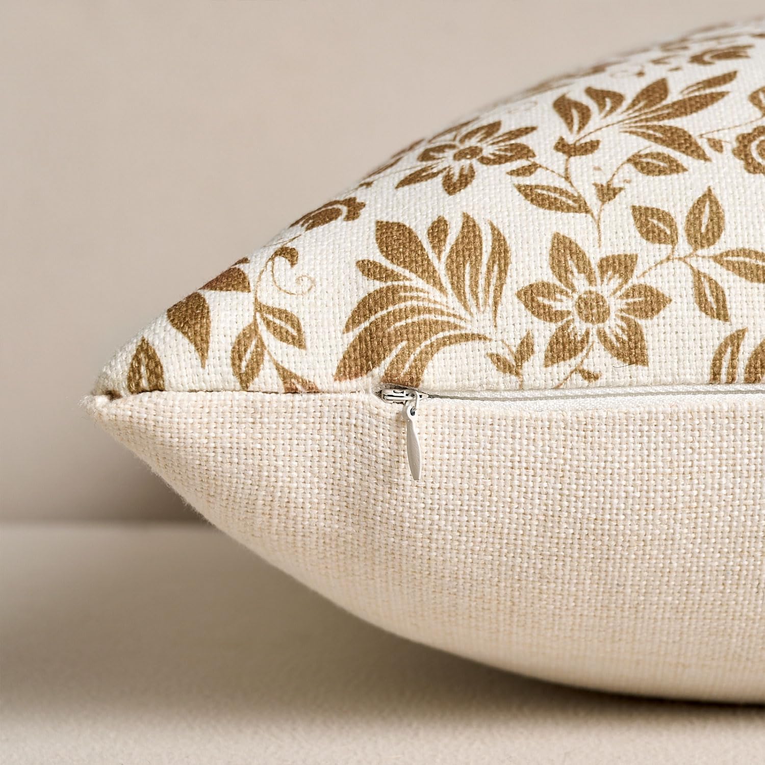 Decorative Floral Lumbar Pillow Covers 12x20 Set of 2 Flower Print Throw Pillow Covers Farmhouse Accent Long Cushion Covers for Couch Sofa Bedroom Living Room Home Decor Outdoor Pillow Case,Brown - Image 5