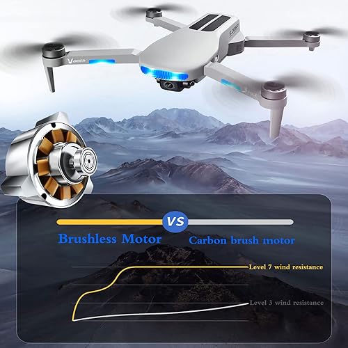 Miniatura 4 de LGDEERCO Dron GPS plegable con fotografía aérea HD de 8 K, potencia sin escobillas, 30 minutos de larga duración de la batería, seguimiento