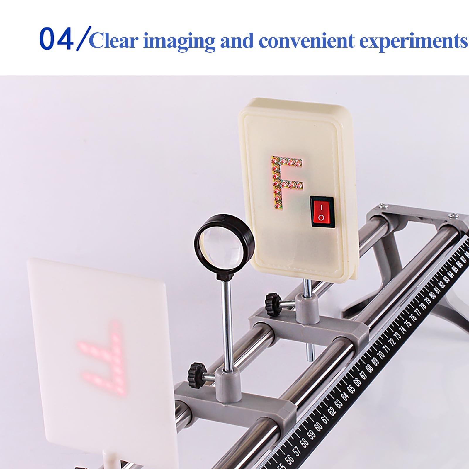 Optische Experimentierausrüstung, Lehrinstrument Für Das Abbildungsgesetz, Brennweitenmessung, Abbildungsregeln Für Konkave Linsen, Abnehmbar Und Einfach Zu Montieren