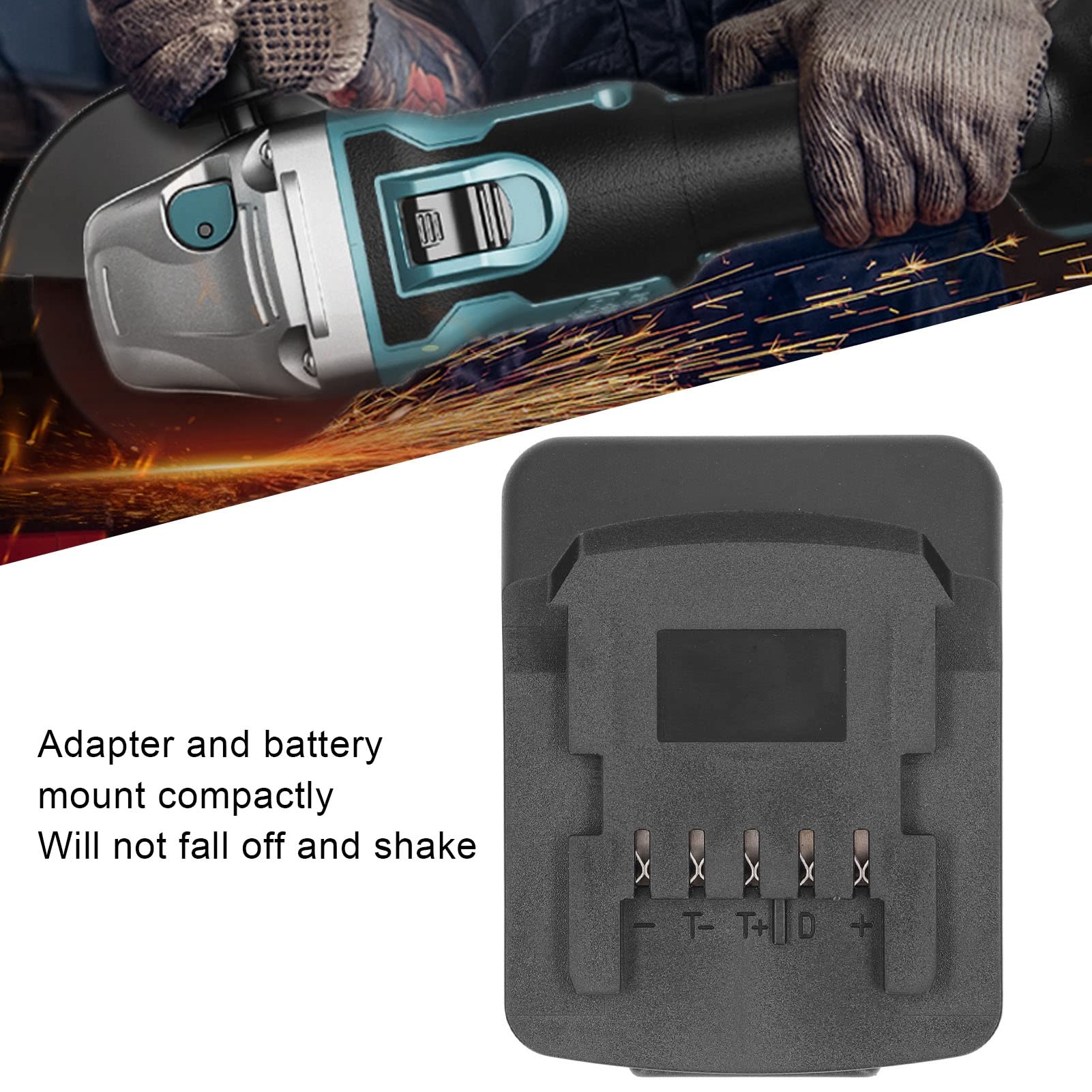 Konwerter Adaptera Akumulatora 18 V do Serii 18 V BL na Elektronarzędzie z Baterią Litową Metabo 18 V z Lampką Kontrolną