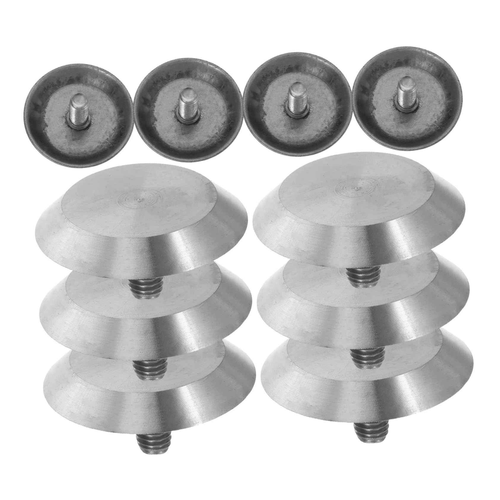 ROMISBABA 10pcs Stainless Steel Blind Pathway Tactile Road Indicators for Sidewalks Enhanced Visibility Paving Nails for Visually Impaired Safety
