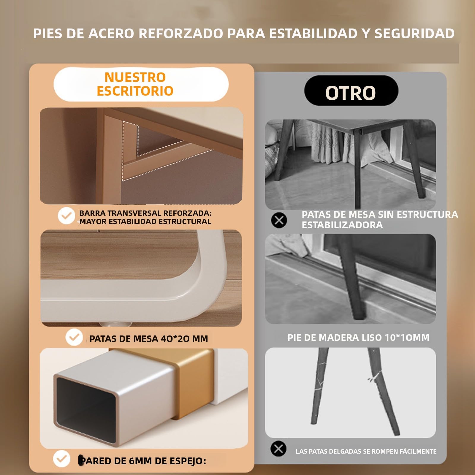 Escritorio Moderno para Computadora Estilo Sencillo, Mesa de Estudio, Mesa para Escritura, Mesa para PC para Oficina en Casa, Dormitorio