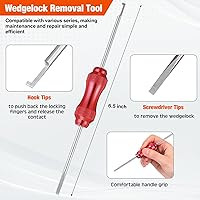 Vista 4 de 90 pares (180 piezas) Deutsch - Kit de pasadores de conector Deutsch, conector de enchufe 12, 16, 20, terminal con AWG 12-20 barril cerrado