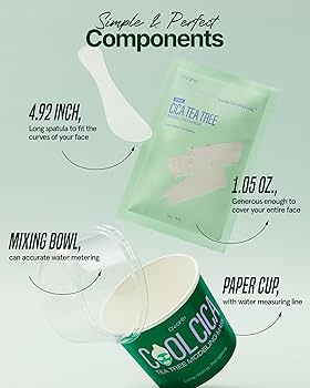 Amazon.com : O'earth Cool Cica Tea Tree Modeling Mask- Rapid